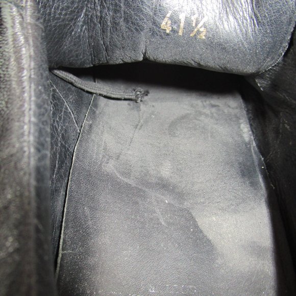 Ginanni Versace Sneakers Mens Size 41.5 Eu 8.5 Us Black Leather Geometric Patter - Picture 7 of 8